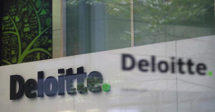 FILE PHOTO: Offices of Deloitte are seen in London