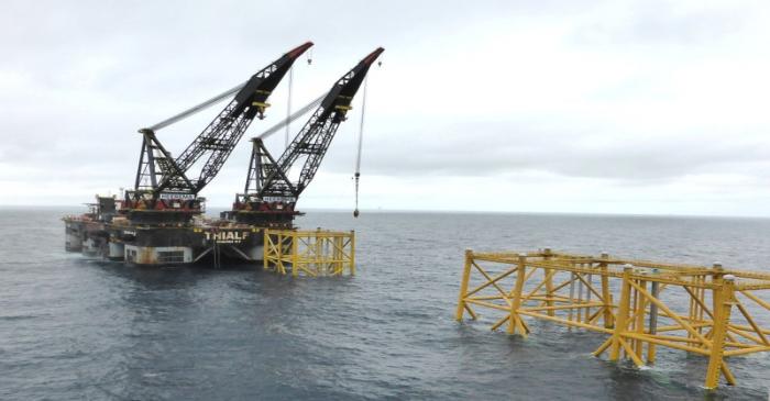 FILE PHOTO - A view of Equinor's oil platform in Johan Sverdrup oilfield in the North Sea