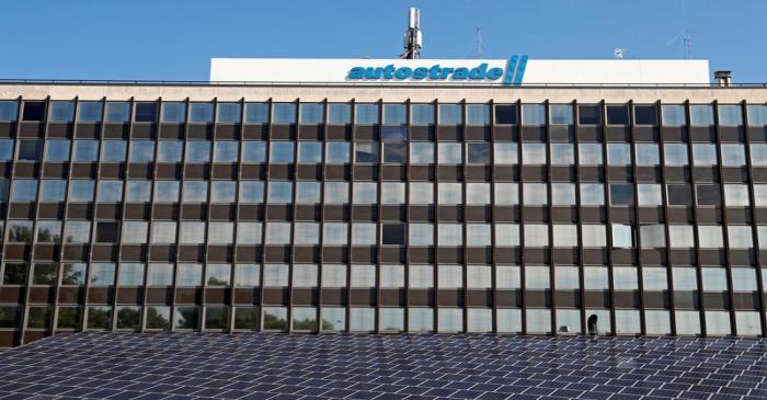 Toll-road operator Autostrade per l'Italia's headquarters are seen in Rome