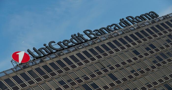 FILE PHOTO: The UniCredit-Banca di Roma bank headquarters is seen in Rome