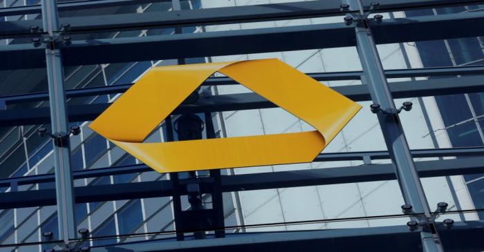 FILE PHOTO: A Commerzbank logo is pictured in Frankfurt