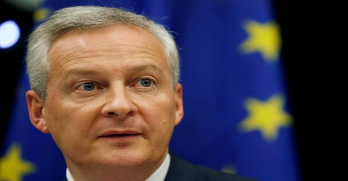 French Finance Minister Le Maire speaks on tax issues at a joint hearing with lawmakers of the