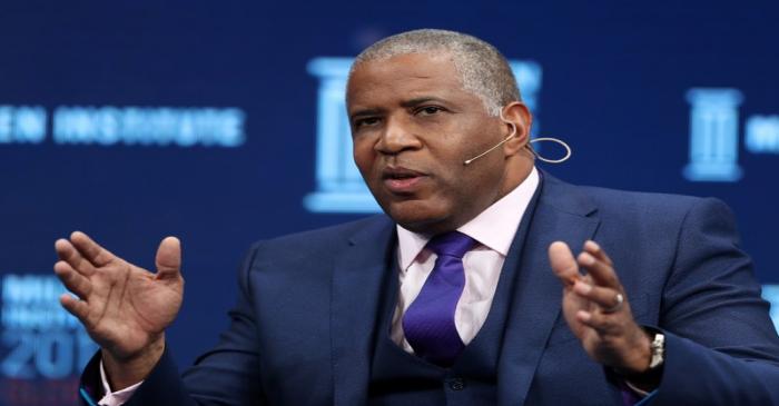 Robert Smith, Founder, Chairman and CEO, Vista Equity Partners, speaks at the Milken