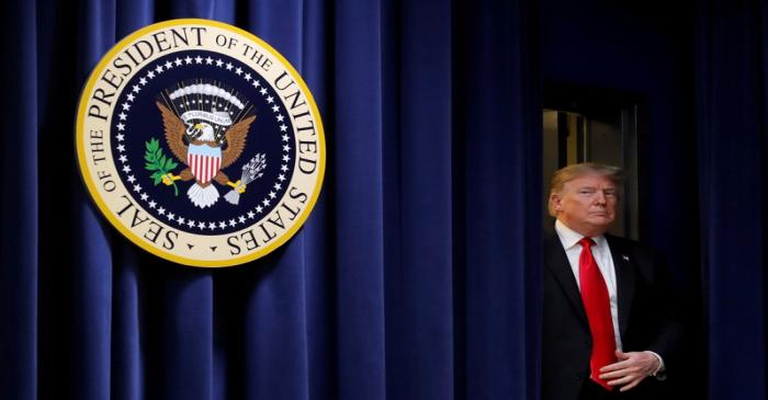 U.S. President Trump arrives for an agriculture bill signing in Washington