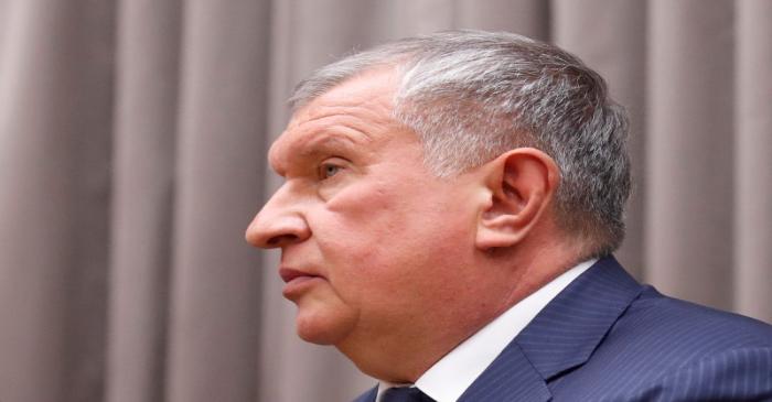 Rosneft Chief Executive Sechin attends a meeting of Russian President Putin and Venezuelan