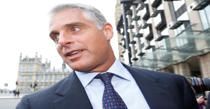 FILE PHOTO: UBS chief executive Andrea Orcel leaves after attending a UK parliamentary inquiry