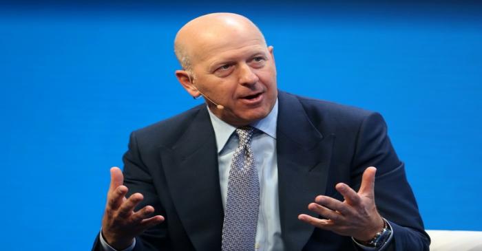 David M. Solomon, President and Co-Chief Operating Officer of Goldman Sachs, speaks during the