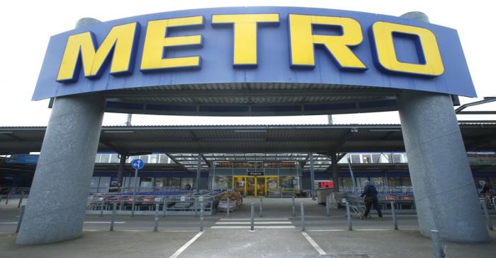 German retailer Metro AG supermarket in Duesseldorf