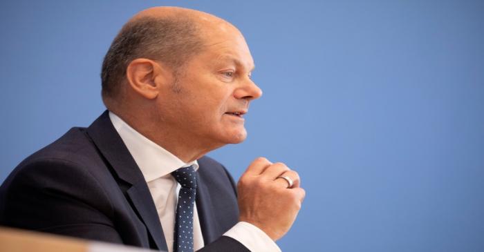 German Finance Minister Olaf Scholz, a member of the co-governing Social Democrats, attends a