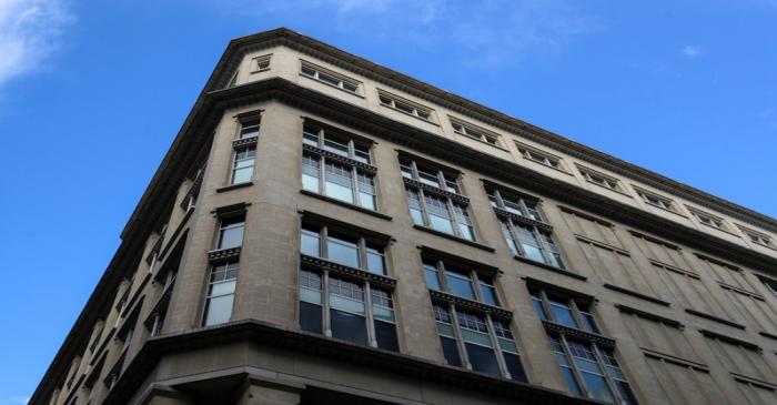 FILE PHOTO: The offices of British life insurer Prudential stand in London