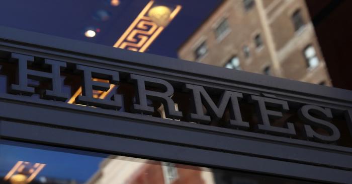 FILE PHOTO: The front of the Hermes store is seen along Madison Avenue in New York