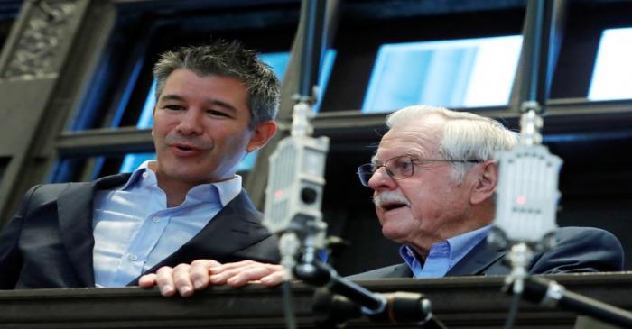 Former Uber Technologies Inc. CEO and co-founder Travis Kalanick and father Donald Kalanick at