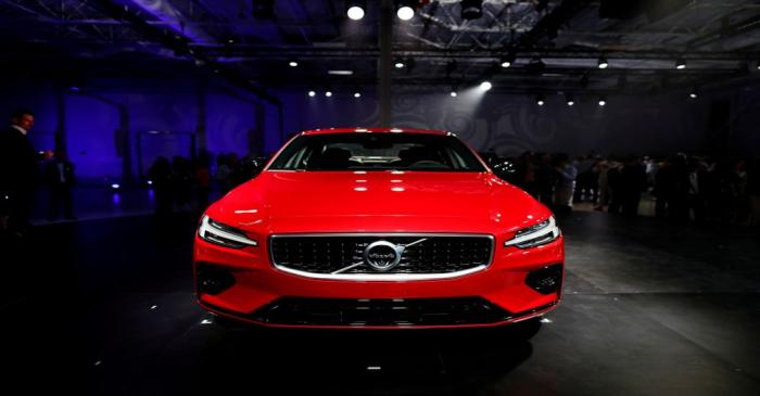 FILE PHOTO: A Volvo S60 is displayed during the inauguration of Volvo Cars first U.S.