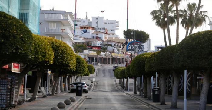 General view of the Punta Ballena street in Magaluf during the coronavirus disease (COVID-19)