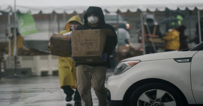 FILE PHOTO: San Diego Food Bank offers drive-through services near the U.S.-Mexico border