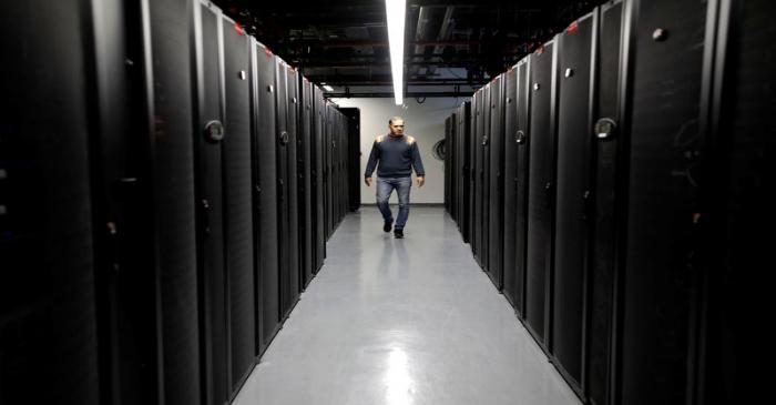 A server room is seen at the Mellanox Technologies building in Yokneam, Israel