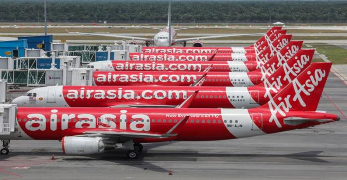 FILE PHOTO: AirAsia planes parked at Kuala Lumpur International Airport 2