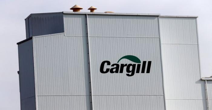 FILE PHOTO: A Cargill logo is pictured on the Provimi Kliba and Protector animal nutrition