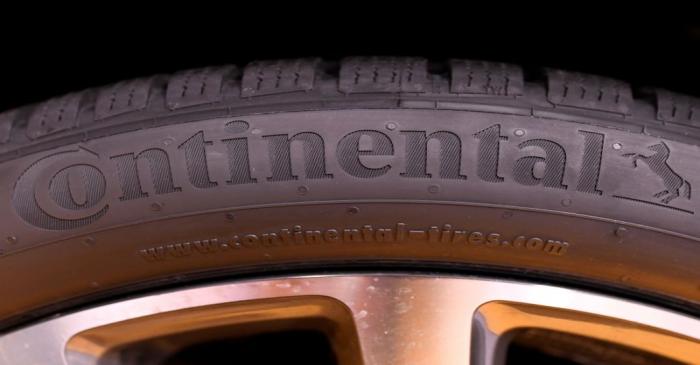 FILE PHOTO: A tyre of German tyre company Continental is pictured before the annual news