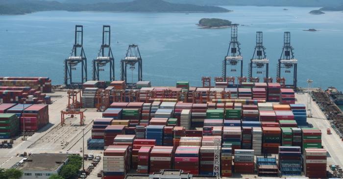 FILE PHOTO: Cranes and containers are seen at the Yantian port in Shenzhen, following the novel