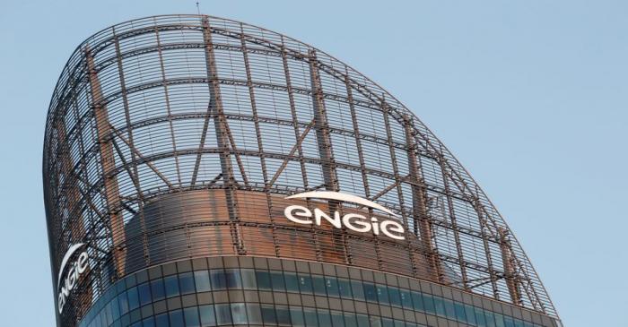 FILE PHOTO: A logo of French energy company Engie is seen at an office building in La Defense