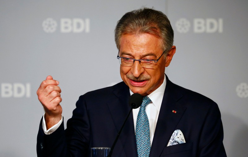 FILE PHOTO:  BDI president Dieter Kempf addresses a news conference before the German Industry