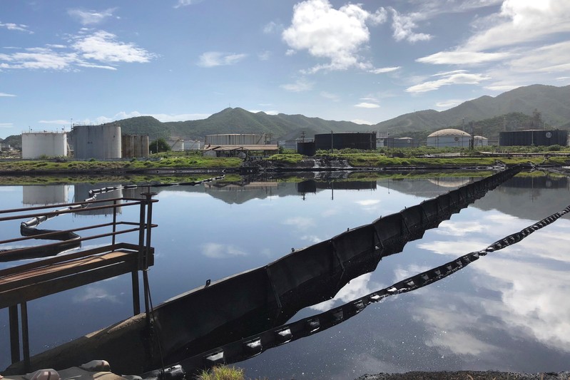 The Puerto La Cruz oil refinery is seen in Puerto La Cruz