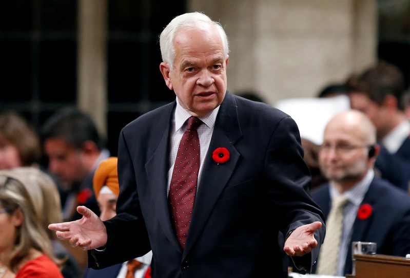 FILE PHOTO: Canada's Immigration Minister John McCallum speaks in the House of Commons in