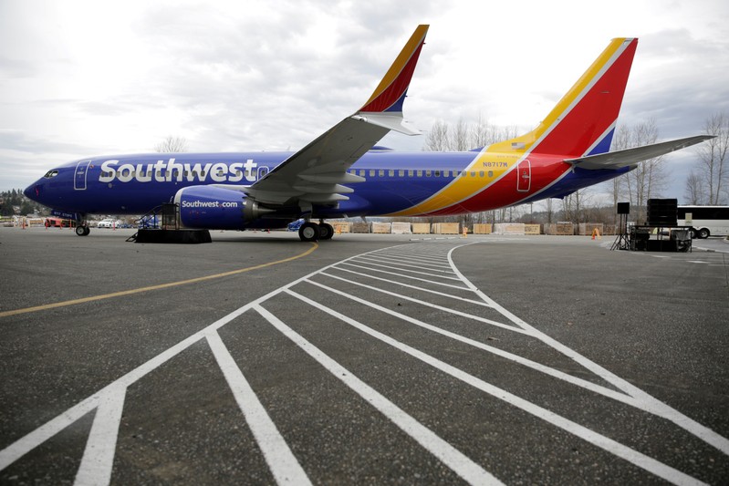 FILE PHOTO: Boeing celebrates the 10,000th 737 to come off the production line in Renton