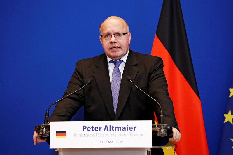 German Minister of Economy and Energy Peter Altmaier attends a news conference on the