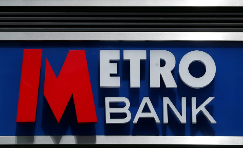 FILE PHOTO: Signage is seen outside of a Metro Bank in London