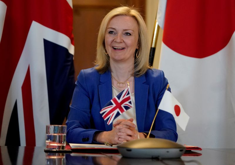 Britain's Secretary of State of International Trade and Minister for Women and Equalities Liz